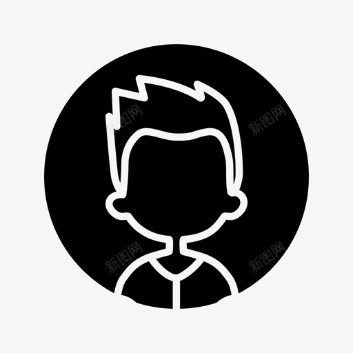 帅哥头像身份图标svg_新图网 https://ixintu.com 个人资料 图片 头像 帅哥 照片 身份