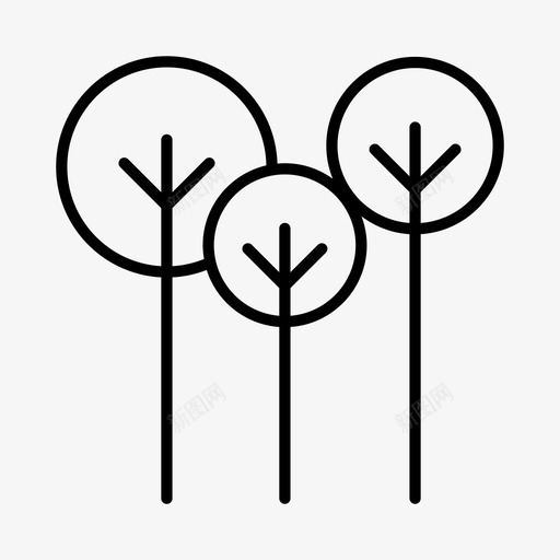 树木生态系统环境图标svg_新图网 https://ixintu.com 公园 树木 环境 生态系统