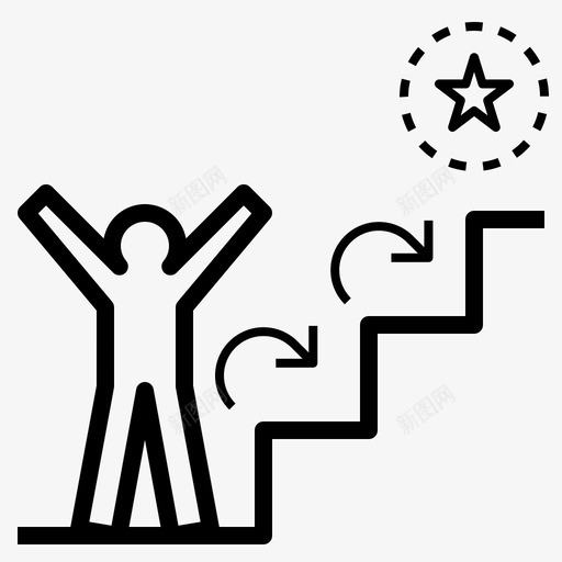热情警觉跳跃图标svg_新图网 https://ixintu.com 热情 积极的态度 警觉 跳跃 踏步