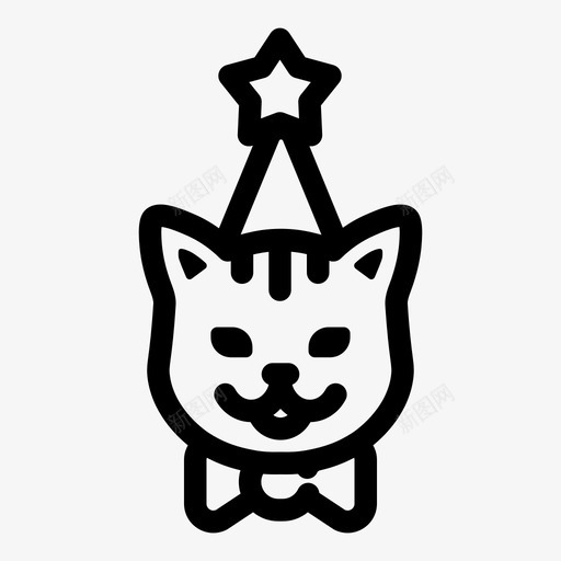 猫动物小猫图标svg_新图网 https://ixintu.com 动物 宠物 小猫 巫师 拉卡猫 猫
