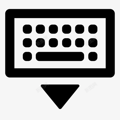 隐藏输入关闭向下图标svg_新图网 https://ixintu.com 201805misc 关闭 向下 键盘 隐藏输入