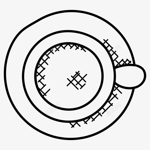 茶杯咖啡杯陶器图标svg_新图网 https://ixintu.com 办公室涂鸦图标 咖啡杯 茶杯 茶歇 茶碟 陶器