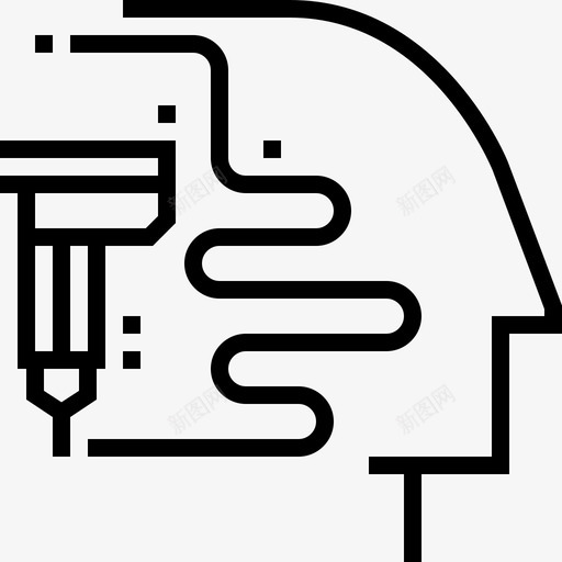 人类印刷人工生物工程图标svg_新图网 https://ixintu.com 下一个大东西未来线 人 人工 人类印刷 生物工程