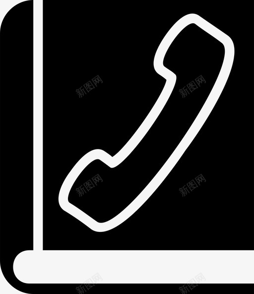 电话簿通话记录图标svg_新图网 https://ixintu.com 电话簿 通话记录