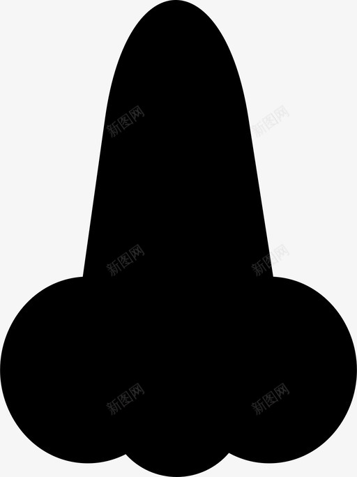 鼻子感觉嗅觉图标svg_新图网 https://ixintu.com 嗅 嗅觉 感觉 鼻子