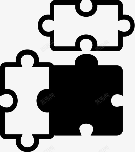 拼图游戏拼图块图标svg_新图网 https://ixintu.com 拼图 拼图块 拼图集 游戏 策略
