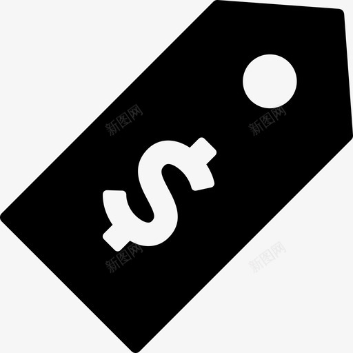 倾斜美元标签商业电子商务图标svg_新图网 https://ixintu.com 倾斜美元标签 商业 电子商务