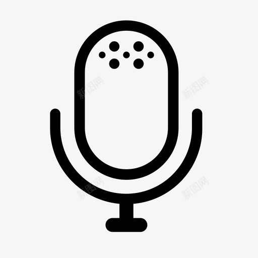 麦克风录音机声音图标svg_新图网 https://ixintu.com 声音 录音机 扬声器 麦克风