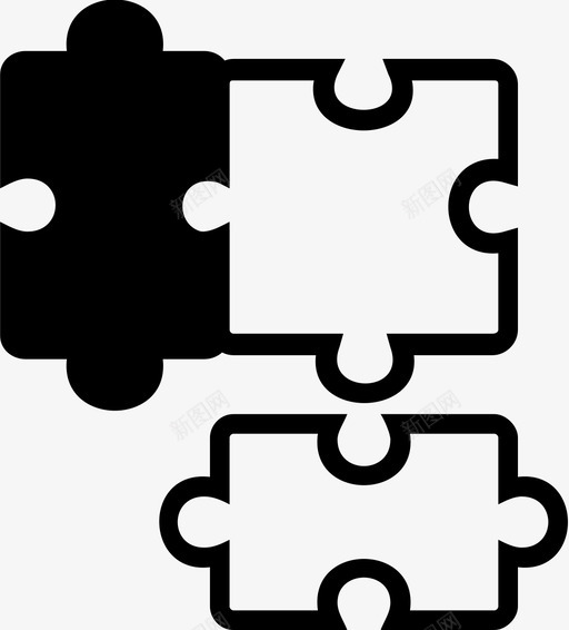 拼图游戏拼图块图标svg_新图网 https://ixintu.com 拼图 拼图块 拼图集 游戏 策略