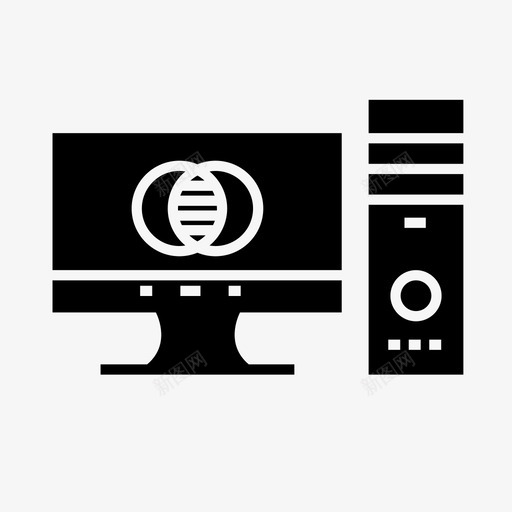 电脑电脑显示器台式电脑图标svg_新图网 https://ixintu.com 个人电脑 台式电脑 电脑 电脑显示器 项目管理图标