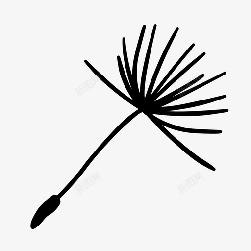 蒲公英苍蝇光图标svg_新图网 https://ixintu.com 光 种子 苍蝇 蒲公英 路过