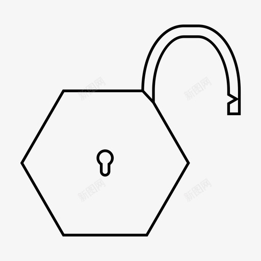 解锁免费开放图标svg_新图网 https://ixintu.com 不安全 免费 开放 解锁 请 贸易和商业
