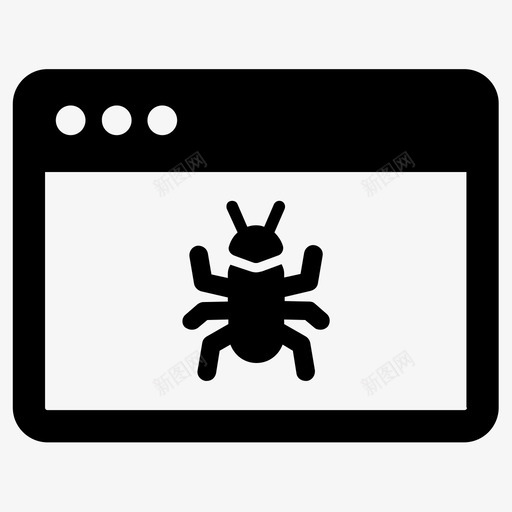 恶意软件计算机安全图标svg_新图网 https://ixintu.com 安全 恶意软件 病毒 网络恶意软件 计算机 防护病毒