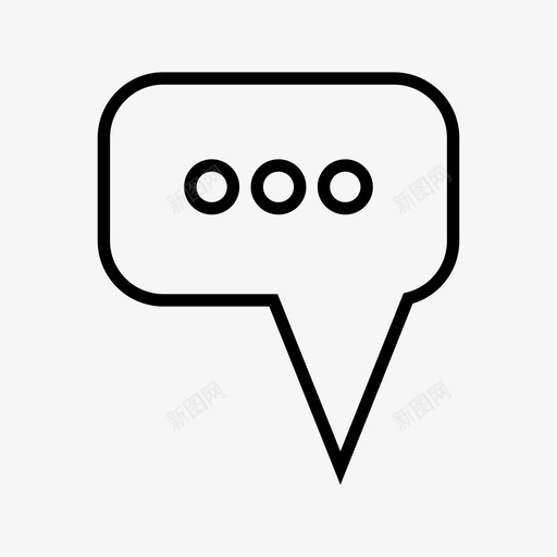 留言提醒讨论图标svg_新图网 https://ixintu.com 反馈 发言 提醒 留言 讨论