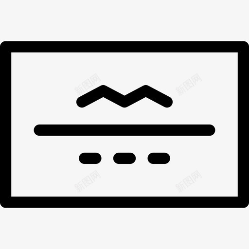 带线条的演示卡线性演示卡图标svg_新图网 https://ixintu.com 带线条的演示卡 线性演示卡