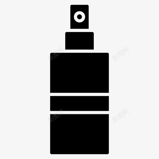 喷雾瓶香水喷雾器图标svg_新图网 https://ixintu.com 喷雾器 喷雾瓶 美容工具 香水
