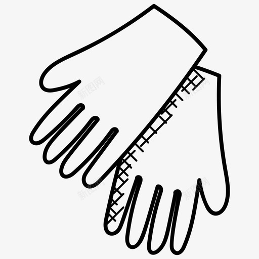 医用手套一次性手套急救图标svg_新图网 https://ixintu.com 一次性手套 医用手套 医疗和健康涂鸦图标 急救