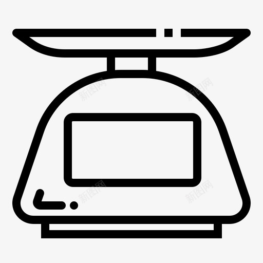 厨房秤食品称重图标svg_新图网 https://ixintu.com 厨房秤 家用电器生产线 称重 食品