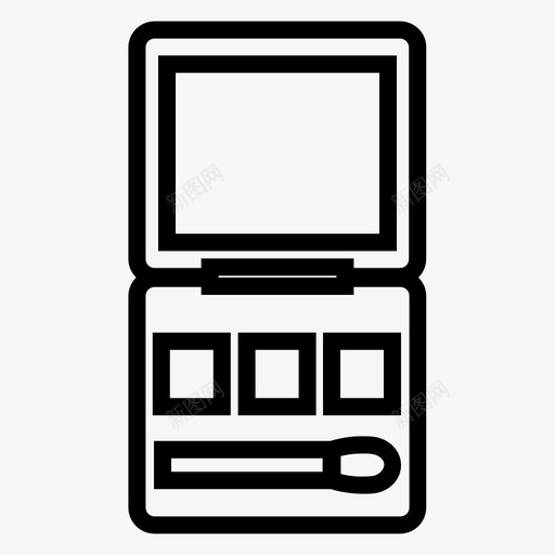 化妆套装化妆品眼影图标svg_新图网 https://ixintu.com 化妆品 化妆套装 时尚女装 眼影 调色板