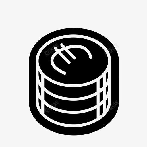 欧元硬币零钱欧元图标svg_新图网 https://ixintu.com 欧元 欧元硬币 网店 货币 零钱
