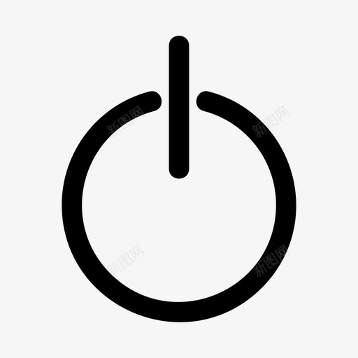 电源按钮能量多媒体选项图标svg_新图网 https://ixintu.com 启动按钮 多媒体选项 开机 电源按钮 能量