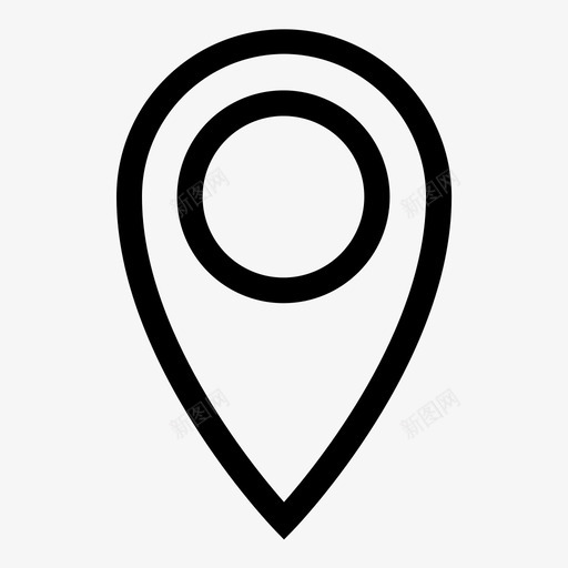 地图标记gps位置svg_新图网 https://ixintu.com gps 位置 地图引脚 地图标记 地点 用户界面位置地图ol