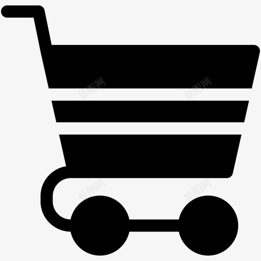 购物车杂货店填充物图标svg_新图网 https://ixintu.com 杂货店填充物 购物车