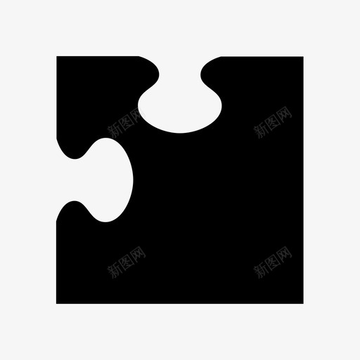 拼图块结束拼图图标svg_新图网 https://ixintu.com 拼图 拼图块 结束 连接