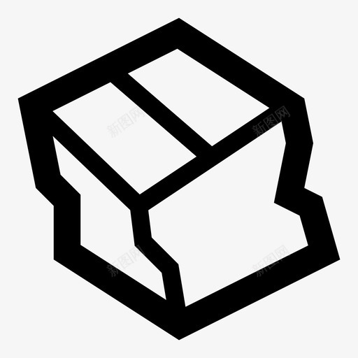 皱巴巴的盒子垃圾有用的图标垃圾svg_新图网 https://ixintu.com 垃圾 有用的图标垃圾 皱巴巴的盒子