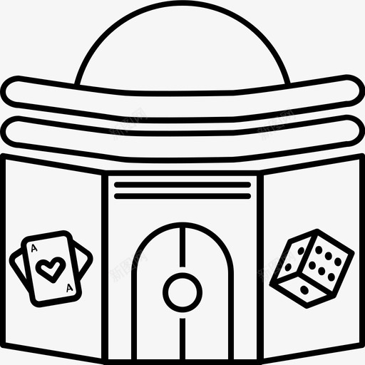 赌场赌博扑克图标svg_新图网 https://ixintu.com 扑克 老虎机 赌博 赌场
