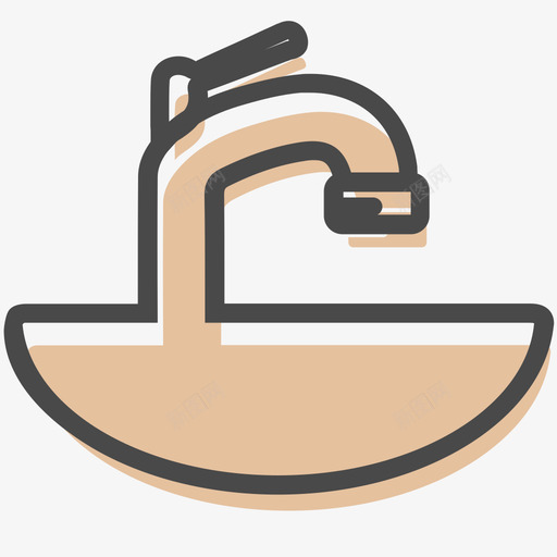 洗手池svg_新图网 https://ixintu.com 洗手池