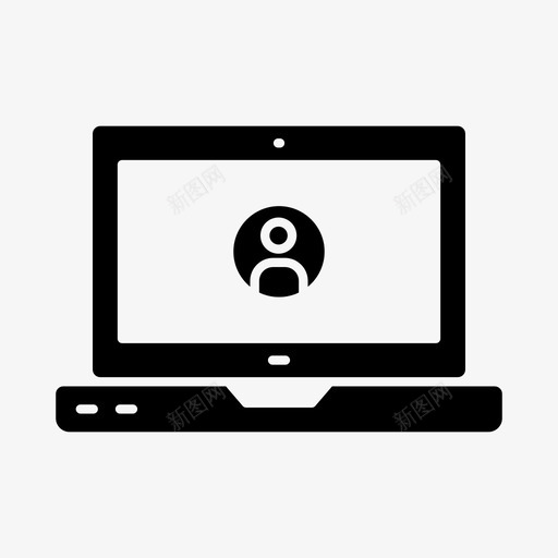 用户帐户人员图标svg_新图网 https://ixintu.com 个人 个人资料 人员 帐户 用户 笔记本电脑