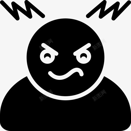 暴躁愤怒图标svg_新图网 https://ixintu.com 愤怒 暴躁