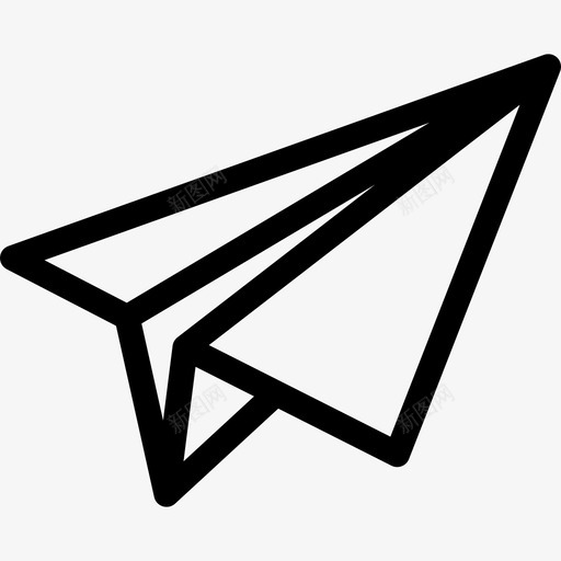 倾斜纸飞机风险投资线性图标svg_新图网 https://ixintu.com 倾斜纸飞机 线性 风险投资