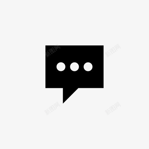 信息气泡聊天支持图标svg_新图网 https://ixintu.com 信息 对话 气泡 聊天支持 通信