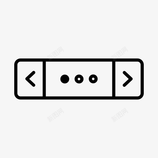 旋转木马按钮组件界面图标svg_新图网 https://ixintu.com 旋转木马按钮 用户界面 用户界面组件 界面 组件