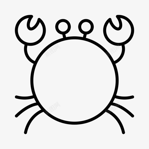 螃蟹水族馆水生图标svg_新图网 https://ixintu.com 水族馆 水生 海洋 海洋生物 螃蟹 鱼类