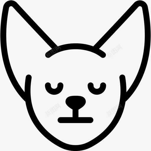 中性表情情绪图标svg_新图网 https://ixintu.com 中性 情绪 感觉 芬内克福克斯 芬内克福克斯表情线 表情