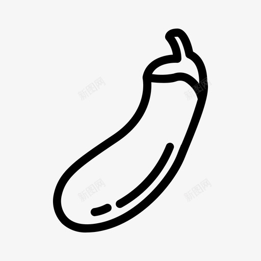 茄子生态健康图标svg_新图网 https://ixintu.com 健康 健康食品 有机 生态 茄子 蔬菜