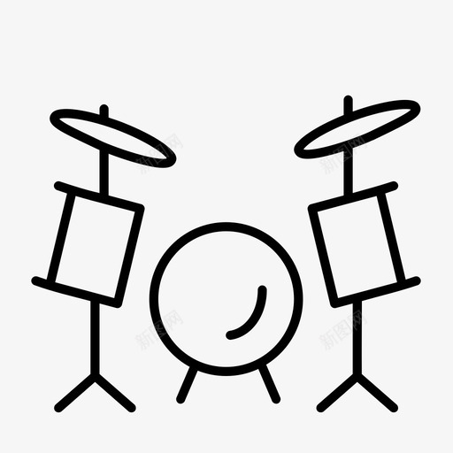 鼓节拍鼓点图标svg_新图网 https://ixintu.com 乐器 节拍 鼓 鼓点