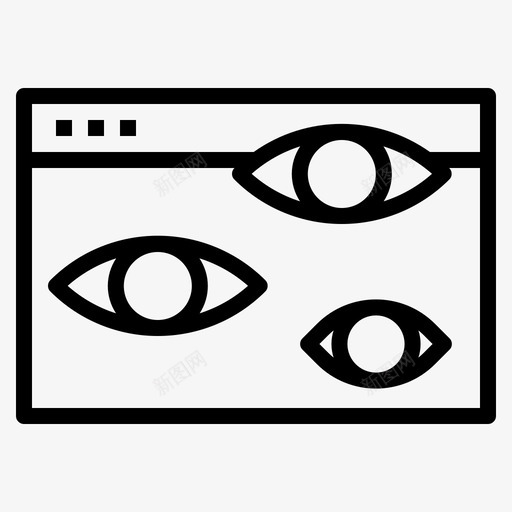 访客观众数据分析图标svg_新图网 https://ixintu.com 数据分析 网站 营销 观众 访客