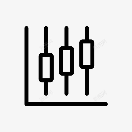 烛台图图表价格指数图标svg_新图网 https://ixintu.com 交易 价格指数 图表 烛台图