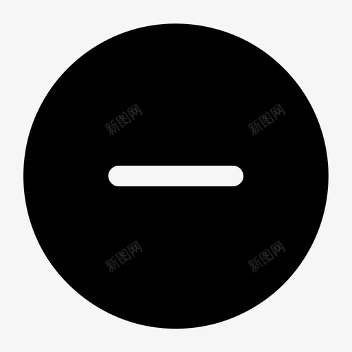 减法关闭删除图标svg_新图网 https://ixintu.com 关闭 减号 减法 删除 基本图标所有尺寸