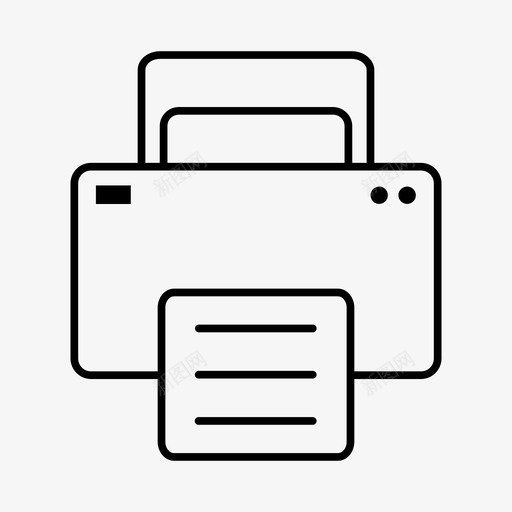 打印机墨水激光图标svg_新图网 https://ixintu.com 办公室 墨水 打印机 激光