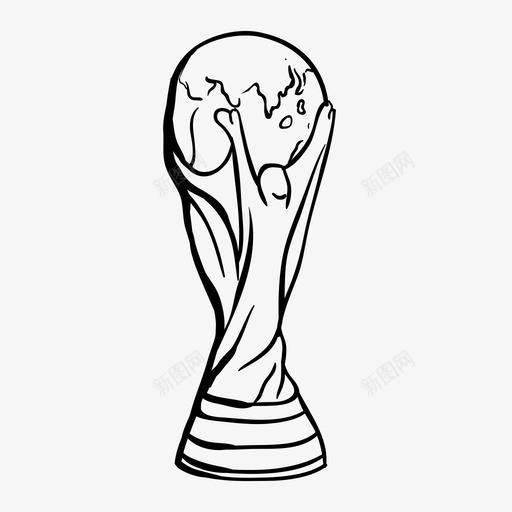 世界杯奖杯冠军图标svg_新图网 https://ixintu.com 世界杯奖杯 冠军