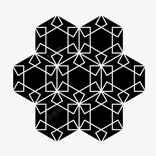 瓷砖图案几何图案几何图形图标svg_新图网 https://ixintu.com 六边形瓷砖 六边形瓷砖图案 六边形设计 几何图形 几何图案 无缝 瓷砖图案