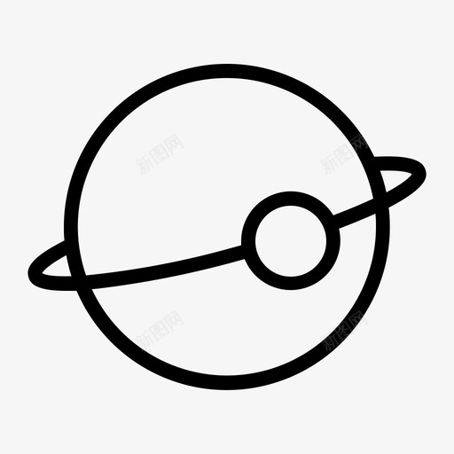 行星天文教育图标svg_新图网 https://ixintu.com 天文 教育 电子商务和购物 科学 行星 轨道