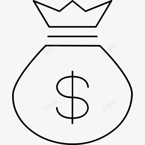 钱包iconsvg_新图网 https://ixintu.com 钱包icon bag money 线性