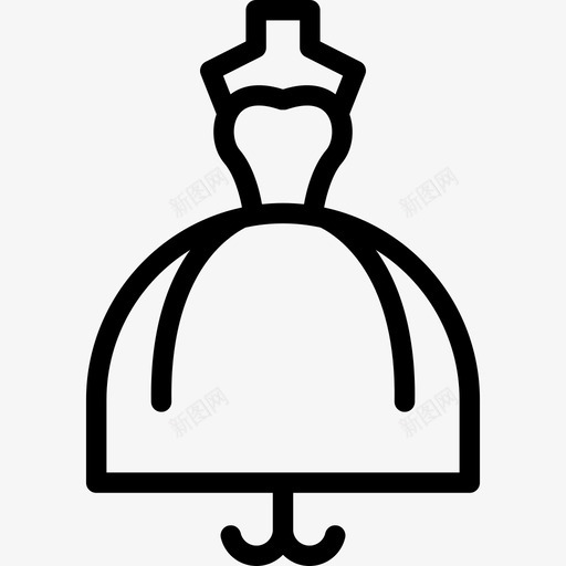 婚纱时尚我们的婚礼图标svg_新图网 https://ixintu.com 婚纱 我们的婚礼 时尚