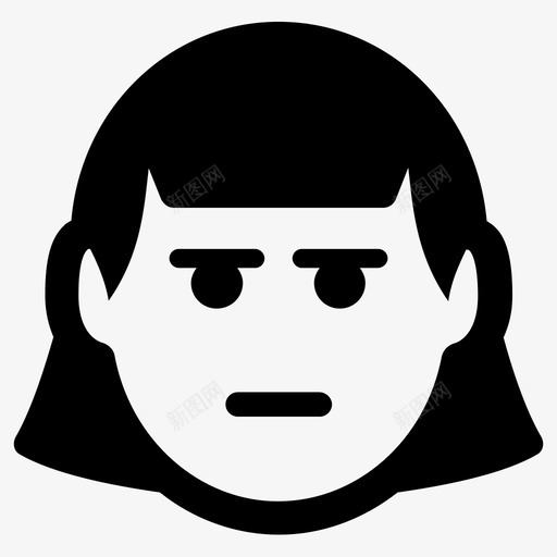恼怒愤怒暴躁图标svg_新图网 https://ixintu.com 冷漠 恼怒 情绪化 愤怒 暴躁 疯狂 表情笑脸